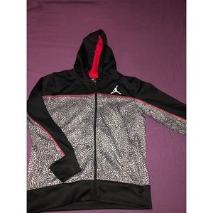 Boys size 10/12 Jordan zip up sweater